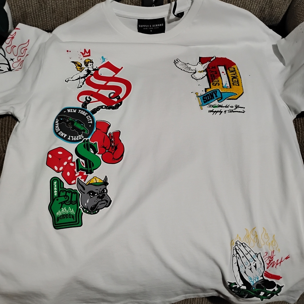 White Graphic Tee by